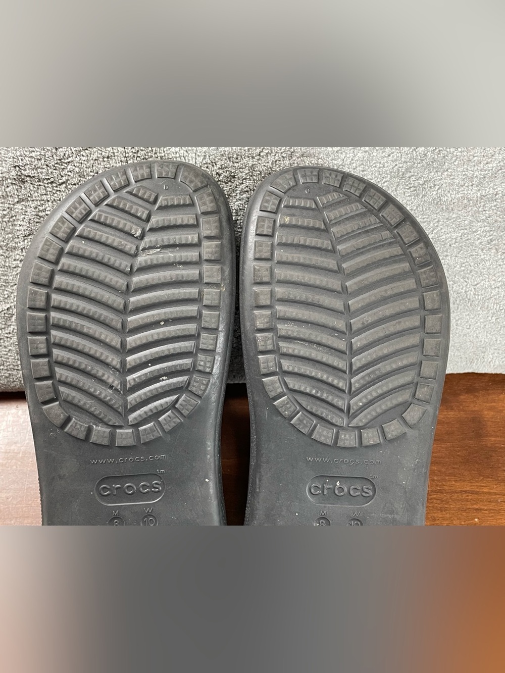 Crocs Classic Extra Thick Soled Clog Shoes Unisex Sandals Black Men 8 Women 10 - Picture 13 of 13